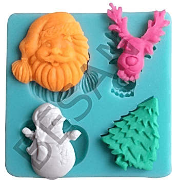 YILBAŞI - NOEL SET SİLİKON KALIP