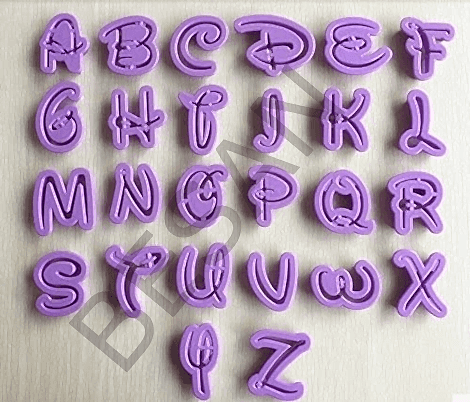 PLASTİK DISNEY ALFABE - HARF SET 26 PARÇA