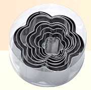 ÇİÇEK METAL VOLOVAN SET 8 PARÇA ( PLASTİK KUTULU )