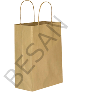 KAĞIT POŞET ÇANTA DÜZ RENK 25*12*31 cm   25 ADET/PAKET