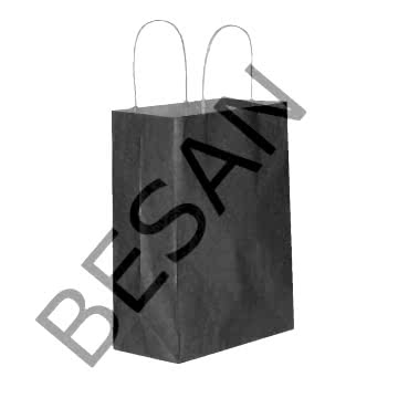 KAĞIT POŞET ÇANTA DÜZ RENK 25*12*31 cm   25 ADET/PAKET