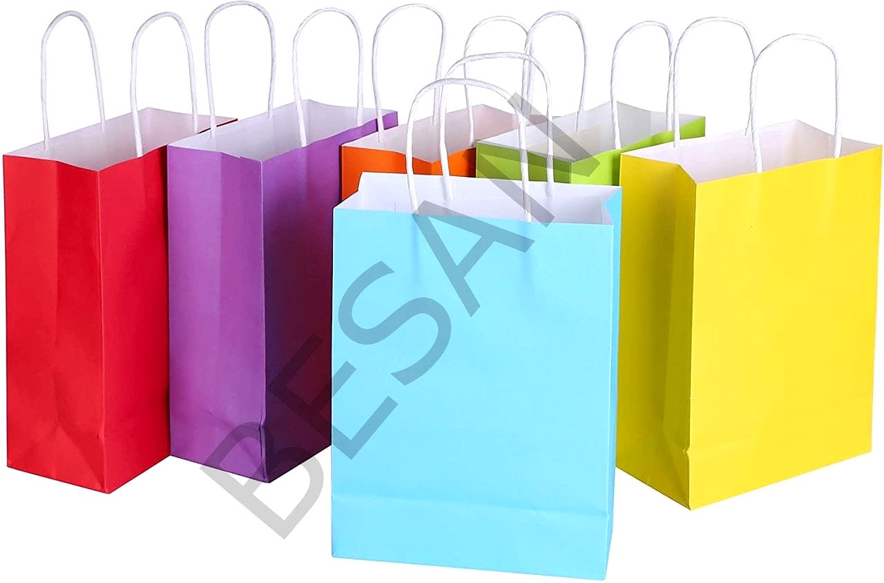 KAĞIT POŞET ÇANTA DÜZ RENK 31*12*41 cm  25 ADET/PAKET