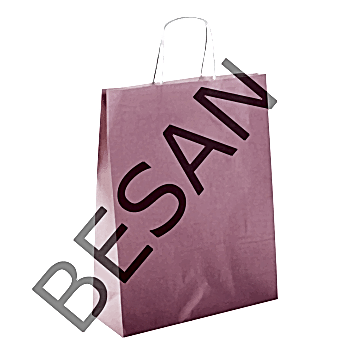 KAĞIT POŞET ÇANTA DÜZ RENK 31*12*41 cm  25 ADET/PAKET