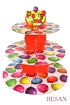 MYEBI KARTON CUPCAKE STANDI BALON DESENLİ