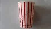 KARTON BARDAK 9oz KIRMIZI-BEYAZ ÇİZGİ  DESEN  1000 ADET
