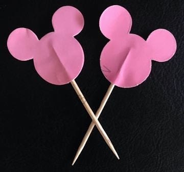 PEMBE FARE DEKORATİF KÜRDAN - 10 ADET