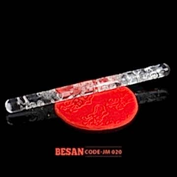AKRİLİK DESENLİ MERDANE 16CM UZUNLUK - 12MM ÇAP
