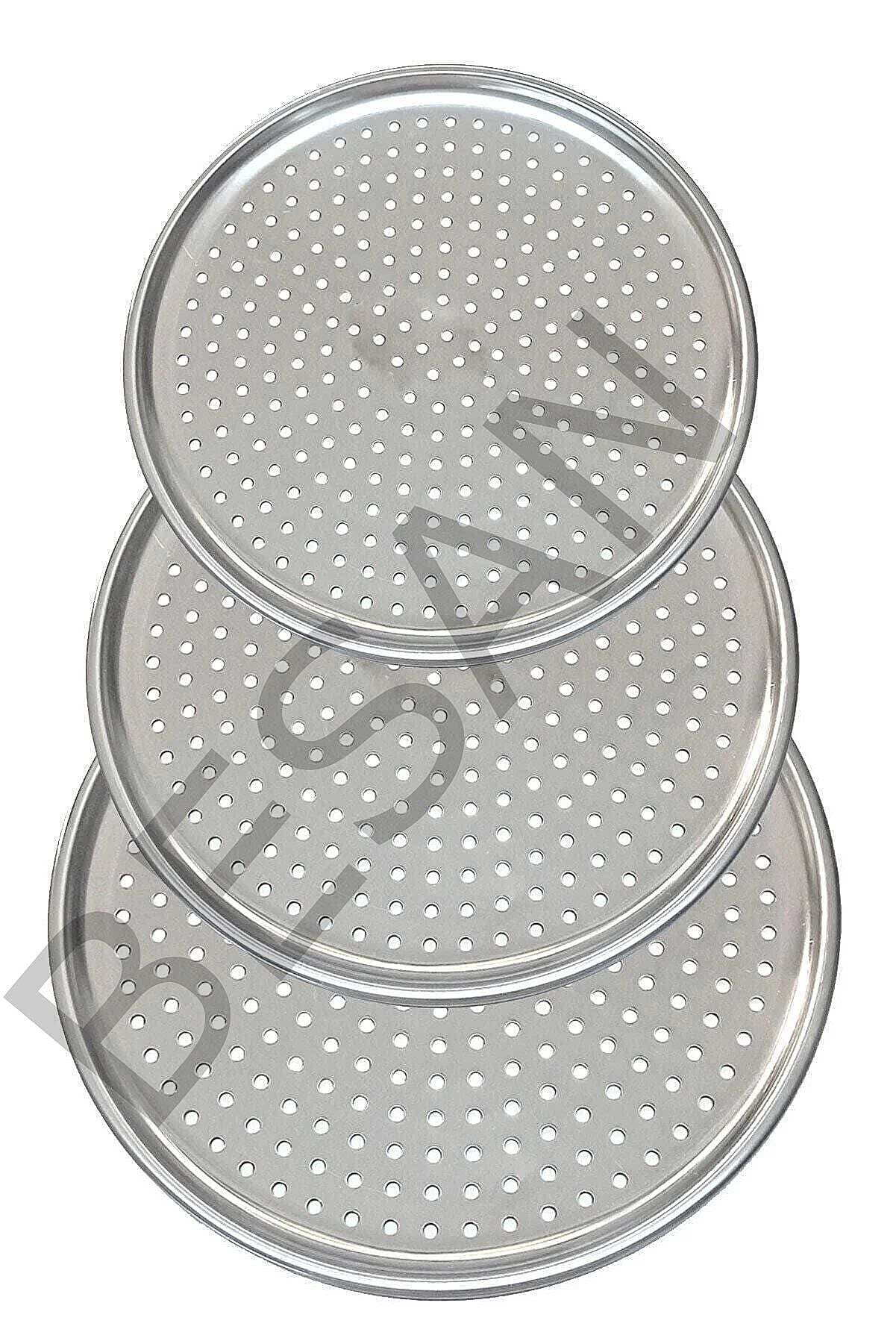 PASLANMAZ ÇELİK PİZZA TEPSİSİ 28CM.