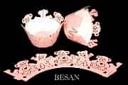 CUPCAKE KENAR DANTELİ - AYICIK PEMBE