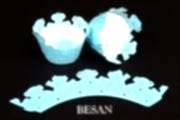 CUPCAKE KENAR DANTELİ - AYICIK MAVİ