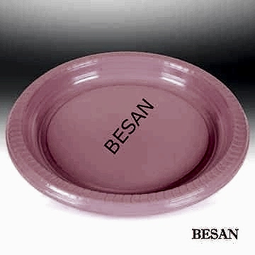 PLASTİK TABAK PEMBE 25 ADET 23cm.