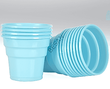 PLASTİK BARDAK MAVİ 25 ADET