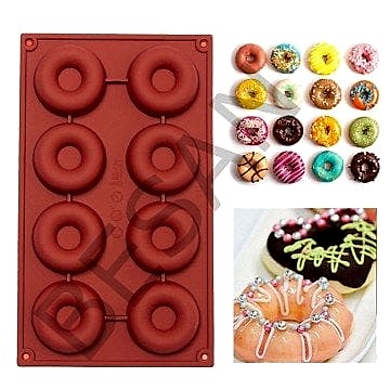 DONUT SİLİKON KALIBI 8'Lİ