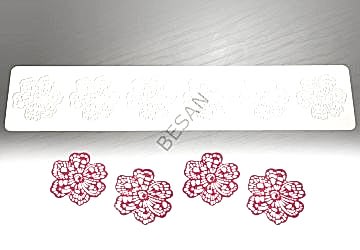 SİLİKON DANTEL KALIP ÇİÇEK  DESEN
