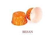ÖZEL PET KAPSÜL 44*35mm 50 ADET TURUNCU YAPRAK