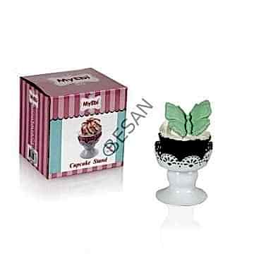 METAL CUPCAKE STANDI BEYAZ