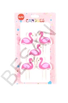 FLAMİNGO MUM SET 5 PARÇA