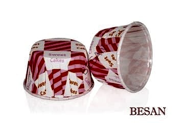 ÖZEL PET KAPSÜL 50*39mm 50 ADET PEMBE SWEET CAKES