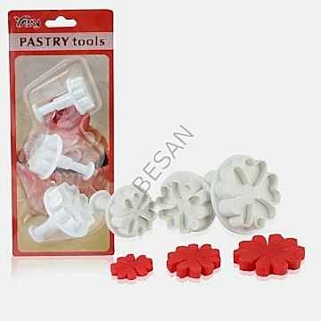 KALPLİ ÇİÇEK BASMALI KOPAT SET 3 PARÇA