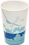 KARTON BARDAK 12oz HAWAI DESEN  100 ADET