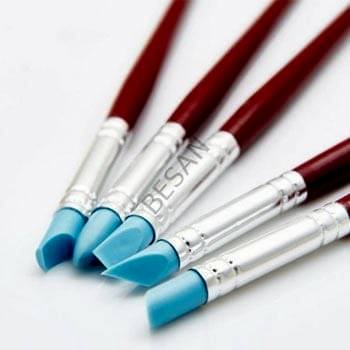 SİLİKON UÇLU FIRÇA SET 5 PARÇA