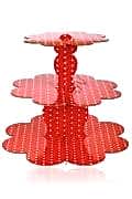 MYEBI KARTON CUPCAKE STANDI KIRMIZI PUANTİYE