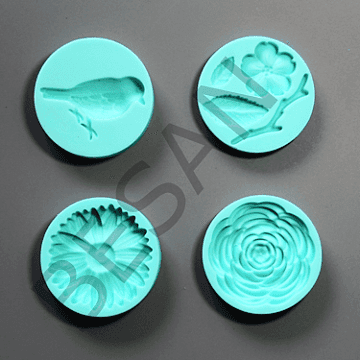 KUŞ-YAPRAK-ÇİÇEK SİLİKON KALIP SET 4 PARÇA