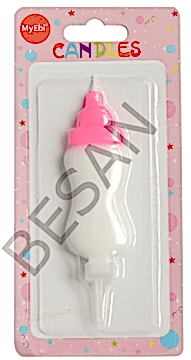 BİBERON MUM PEMBE