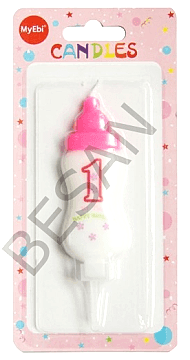 BİBERON MUM PEMBE 1 YAŞ